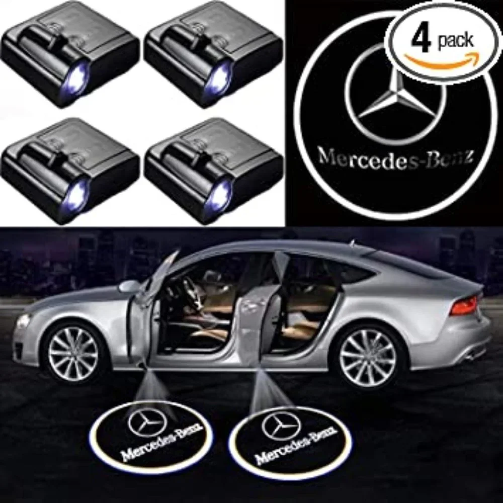 4x PCs Car Logo LED Welcome Light Wireless LED Shadow Projector Car Door Laser K